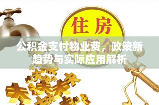 师宗公积金支付物业费，政策新趋势与实际应用解析
