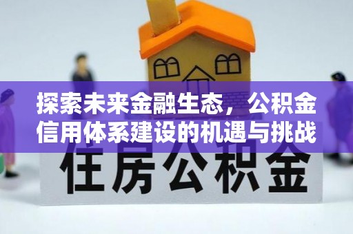 师宗探索未来金融生态，公积金信用体系建设的机遇与挑战