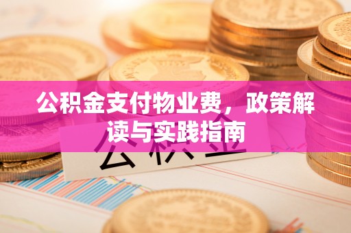 师宗公积金支付物业费，政策解读与实践指南