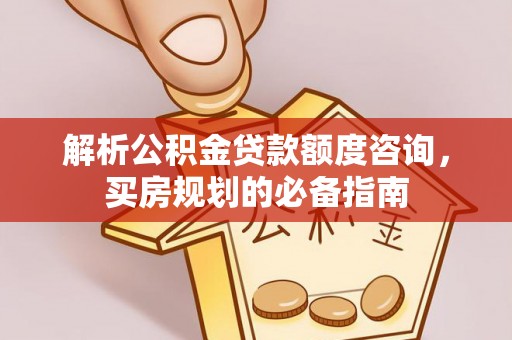 师宗解析公积金贷款额度咨询，买房规划的必备指南