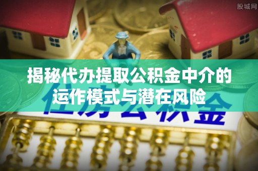 师宗揭秘代办提取公积金中介的运作模式与潜在风险