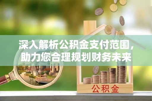 师宗深入解析公积金支付范围，助力您合理规划财务未来