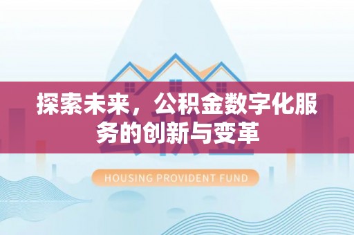 师宗探索未来，公积金数字化服务的创新与变革