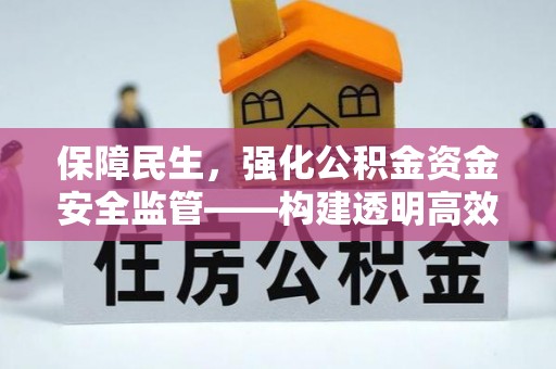 师宗保障民生，强化公积金资金安全监管——构建透明高效的管理体系