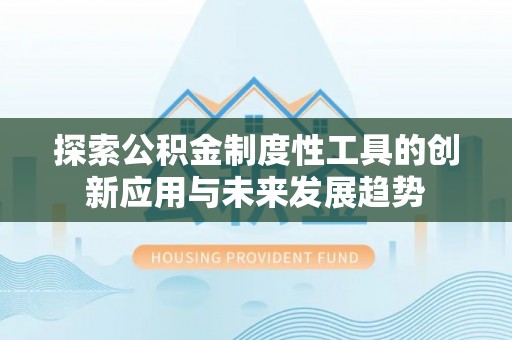 师宗探索公积金制度性工具的创新应用与未来发展趋势