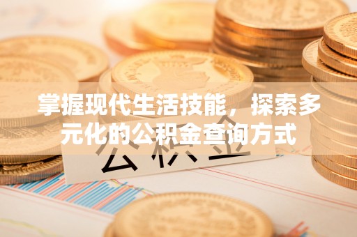 师宗掌握现代生活技能，探索多元化的公积金查询方式