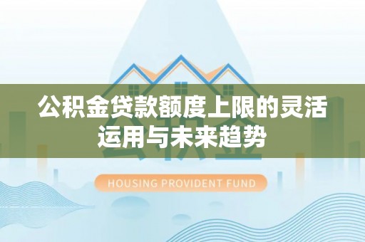 师宗公积金贷款额度上限的灵活运用与未来趋势